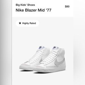 Nike Blazer Mid ‘77 - Youth size 4Y